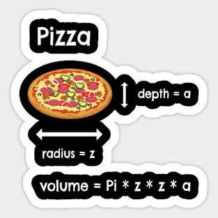 Pizza Scientifically Explained Gift Sticker